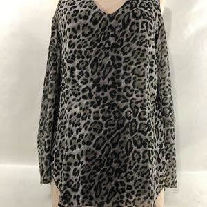 Jessica Simpson Women M Long Sleeve Chiffon Blouse